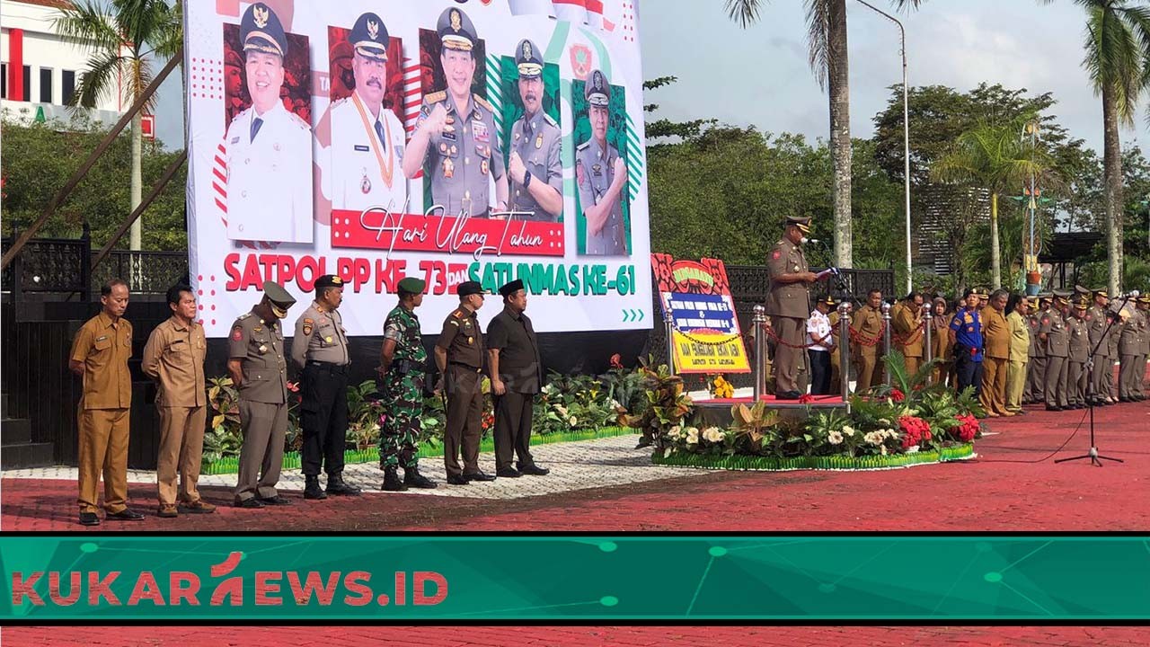 Bupati Edi Damansyah Pimpin Peringatan HUT ke-73 Satpol PP