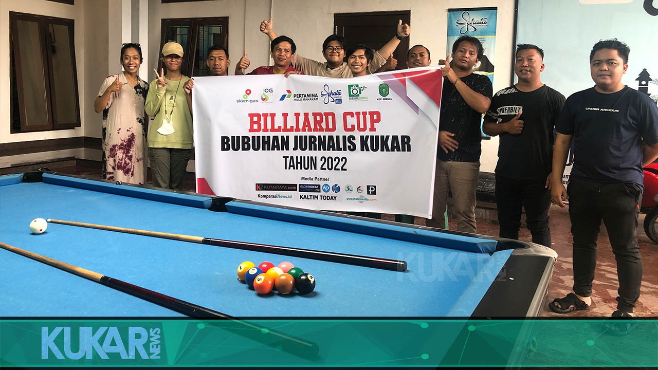 Bubuhan Jurnalis Kukar Gelar Billiard Cup