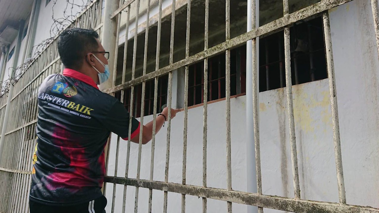 Cek Rutin Area Lapas Tenggarong, Antisipasi Gangguan Kamtib