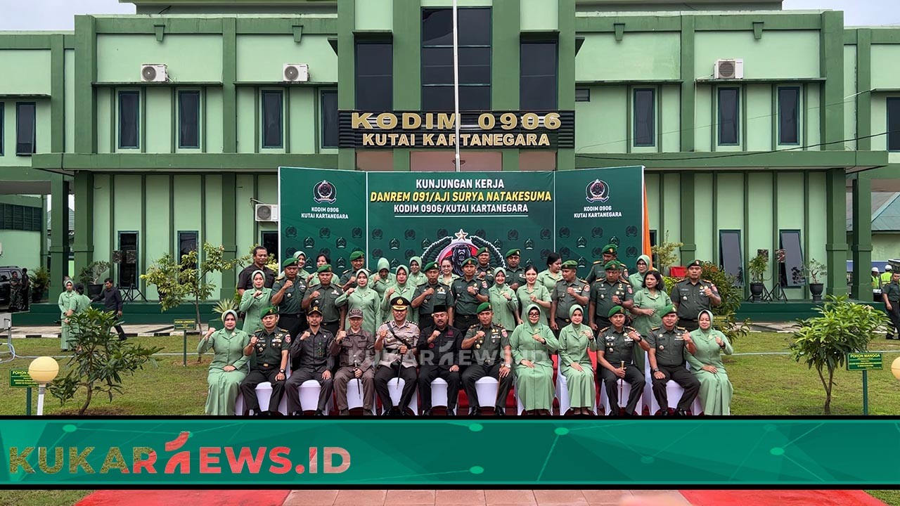 Danrem 091/ASN Brigjen TNI Yudhi Prasetiyo Apresiasi Pencapaian Kodim 0906 Kutai Kartanegara 