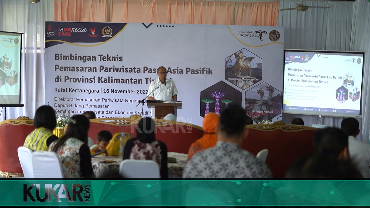 Dispar Kukar Isi Materi Bimtek Pemasaran Pariwisata Pasar Asia Pasifik Kemenparekraf RI 