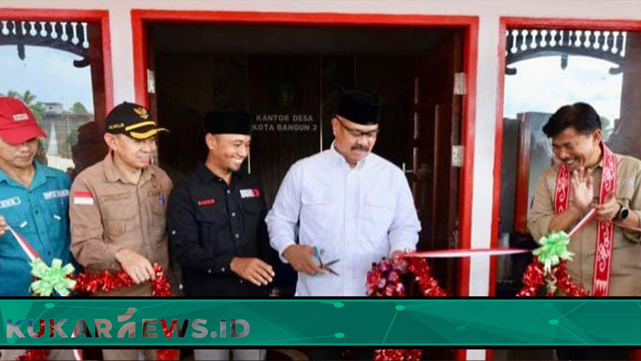 Resmikan Kantor Baru, Bupati Minta Pemdes Kota Bangun II Tingkatkan Pelayanan