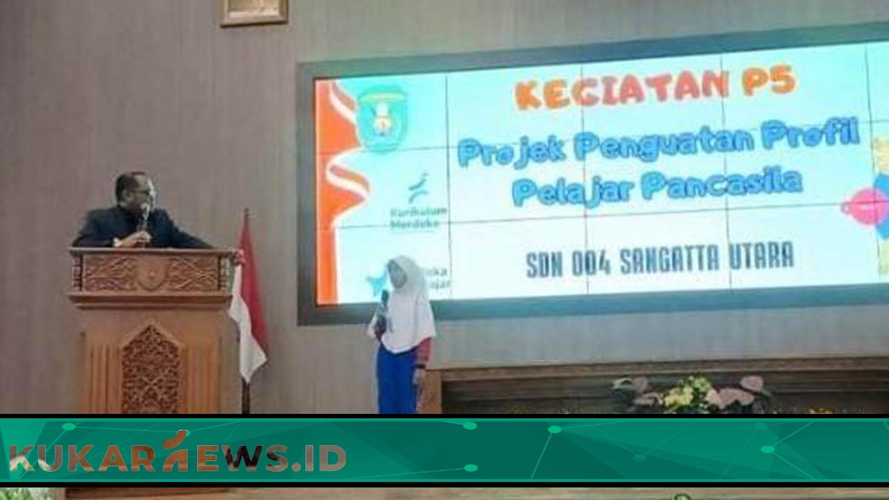 Kasmidi Puji SDN 004 Sangatta Utara saat Hadiri Projek Penguatan Profil Pelajar Pancasila