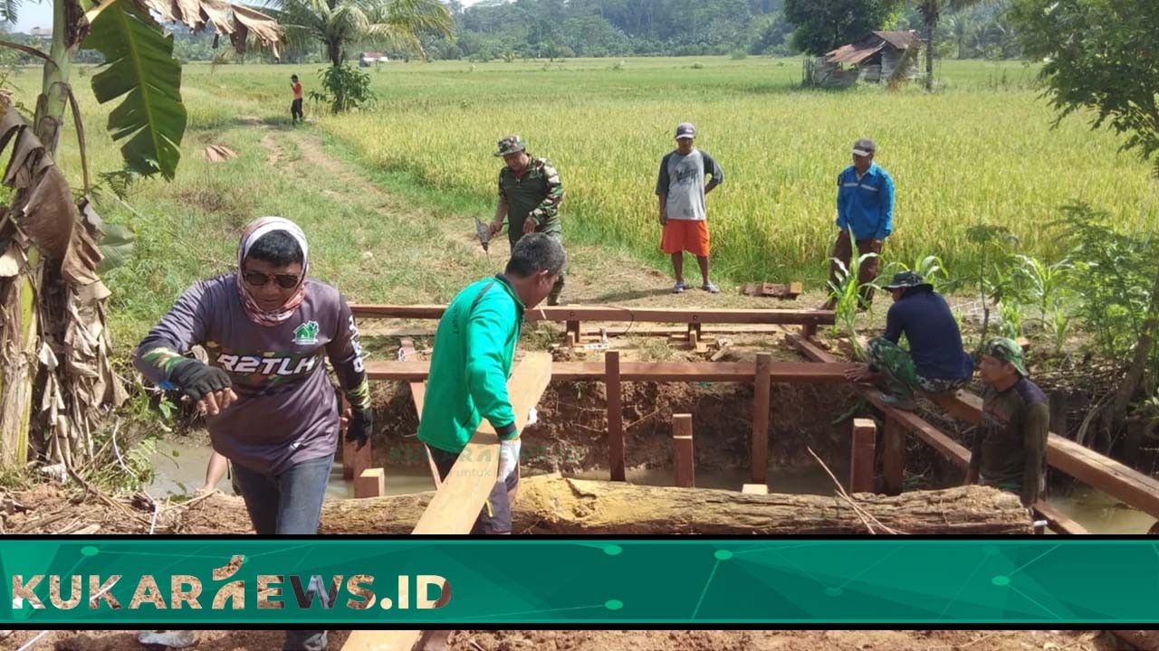 TMMD 122 Bangun Jembatan, Tingkatkan Produktivitas Pertanian