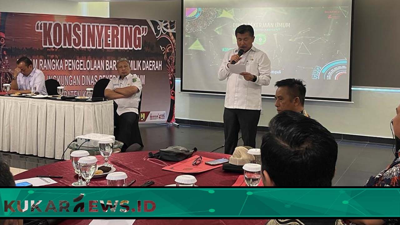 Sunggono Hadiri Konsinyering BMD Dinas PU Kukar