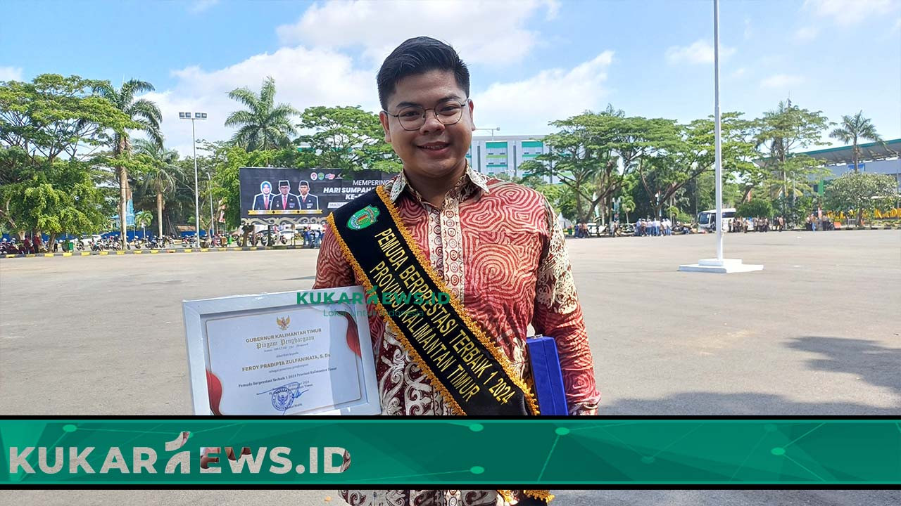 Ferdy Pradipta Raih Penghargaan dari Dispora Kaltim, Pemuda Berprestasi Terbaik di Kategori Pangan