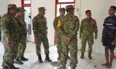 Pastikan Kesesuaian Pembangunan Sarana Ibadah, Tim Wasev Pusterad Tinjau Langgar Al-Hikmah Tudungan
