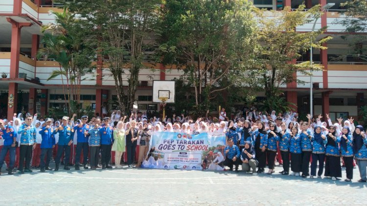 PT Pertamina EP Tarakan Field dan PMK Kota Tarakan Bekali Pelajar dan Guru Keterampilan Tanggap Darurat Kebakaran