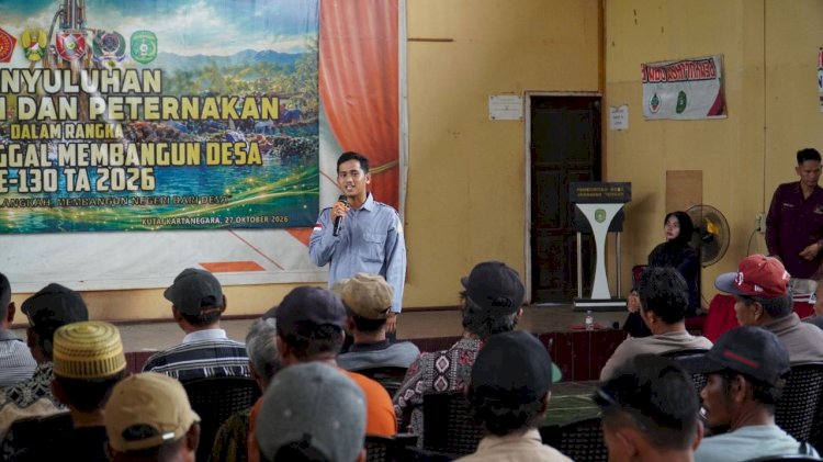 Bahas Tuntas Hama dan Pakan Ternak, Warga Antusias Ikuti Penyuluhan TMMD 130 di Jembayan Tengah