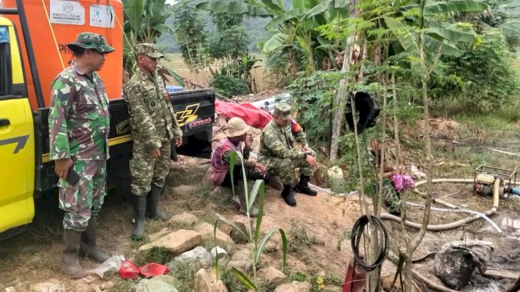 Kemanunggalan di RT 04 Al-Hidayah, Dansatgas TMMD 130 Hadir Beri Solusi Air Bersih Warga