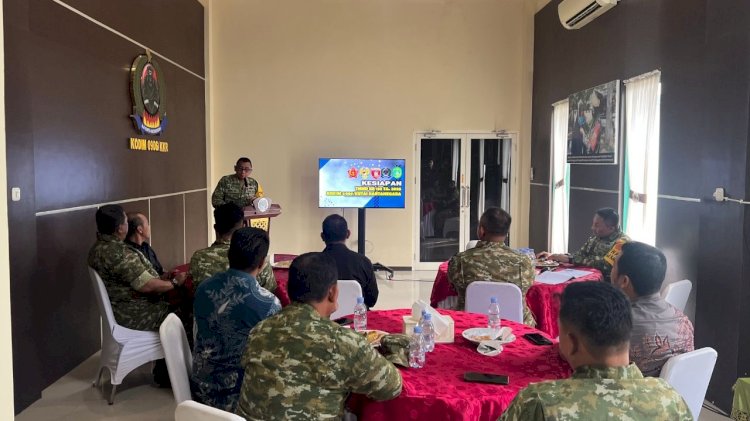 Tim Wasev Sterad Sambangi Makodim 0906 Kukar, Cek Akuntabilitas dan Progres TMMD 130