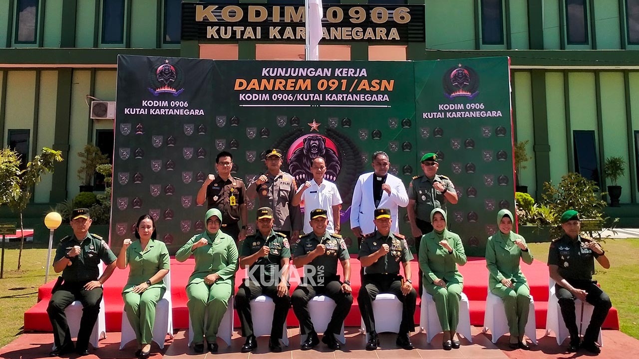 Kunjungi Kodim 0906/KKR, Danrem 091/ASN Sampaikan Sejumlah Program Kerja untuk Masyarakat