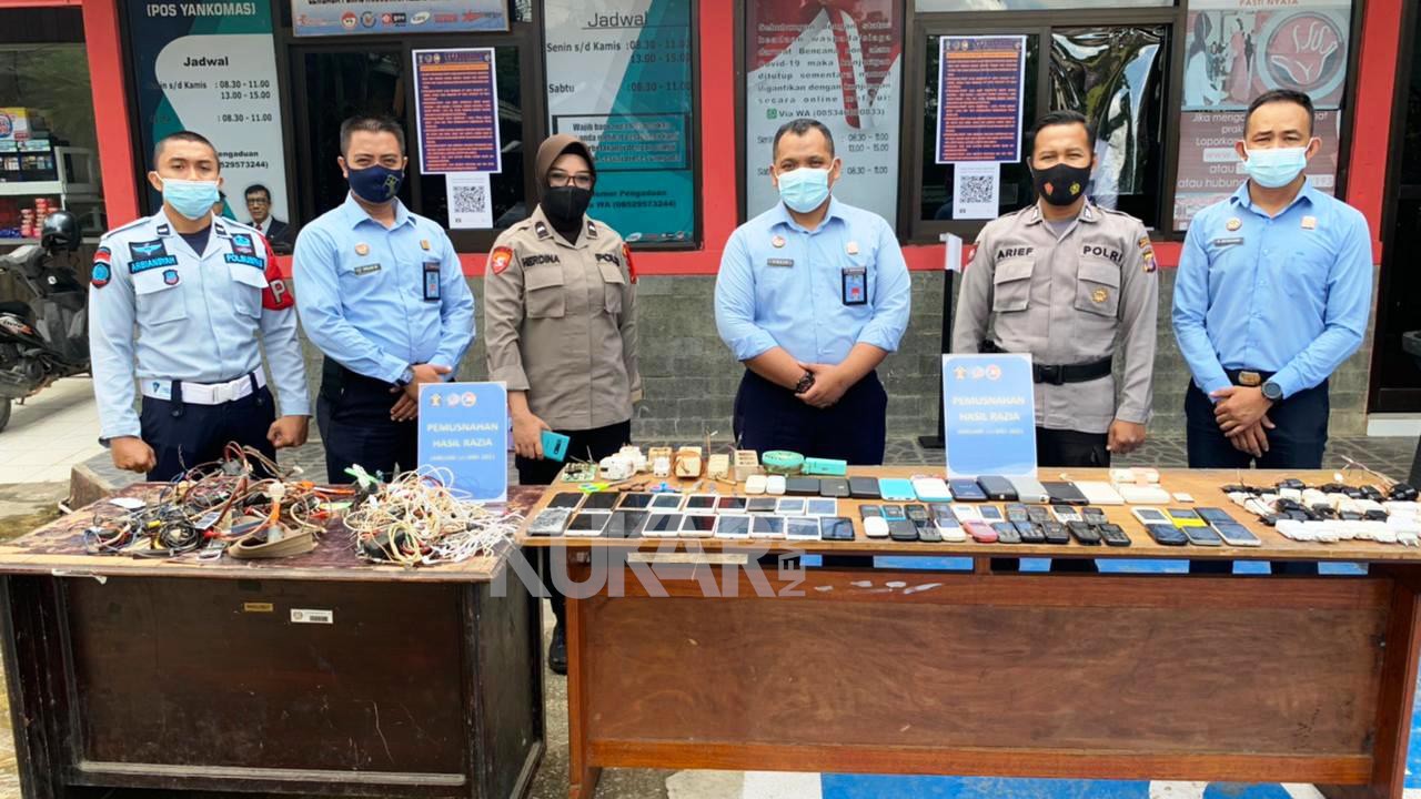 Lapas Tenggarong Musnahkan Barang Hasil Razia