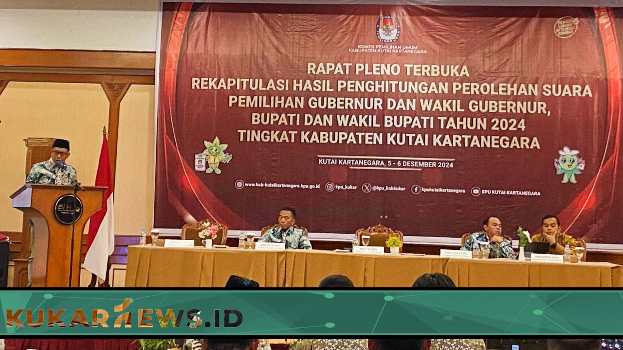 KPU Kukar Resmi Menyelesaikan Rekapitulasi Hasil Perhitungan Suara Pilkada Serentak