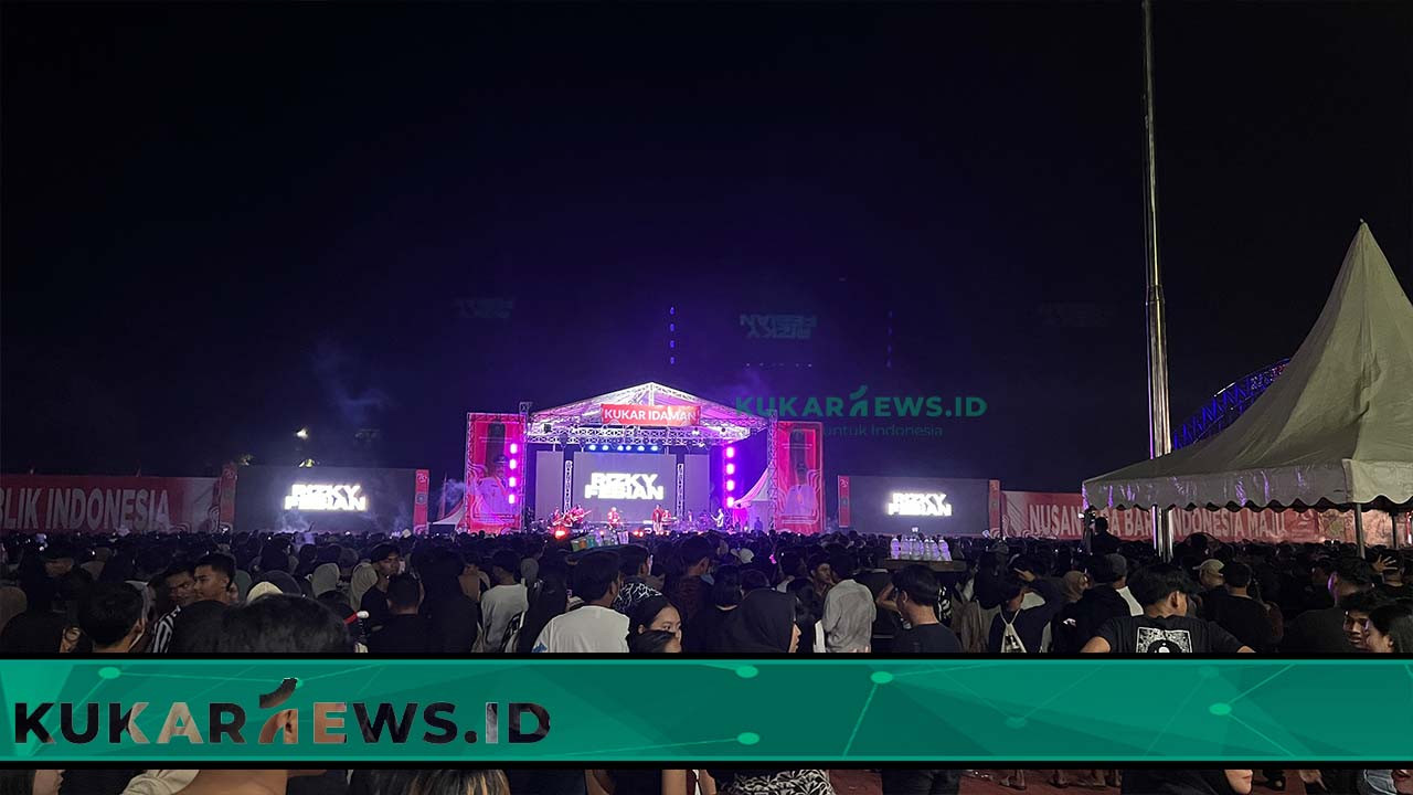 Meriahkan HUT ke-79 RI, Rizky Febian Hibur Warga Kukar